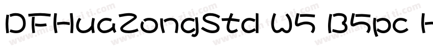 DFHuaZongStd W5 B5pc H字体转换
